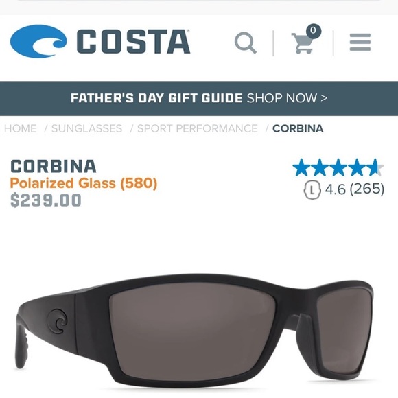 Costa Del Mar Men’s Corbinas - Picture 1 of 4
